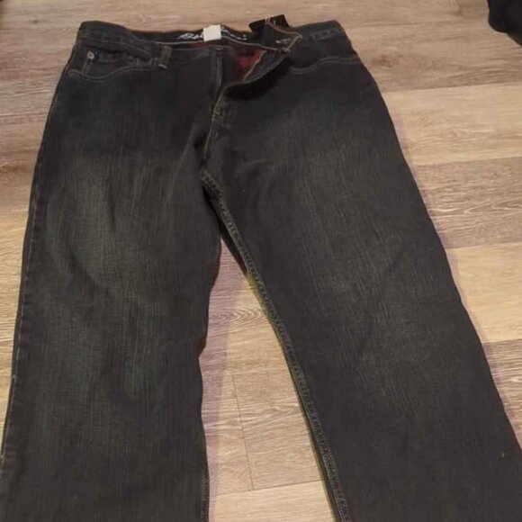 Eddie Bauer men's 32x34 Mr relaxed flannel lined jeans new - Picture 1 of 5